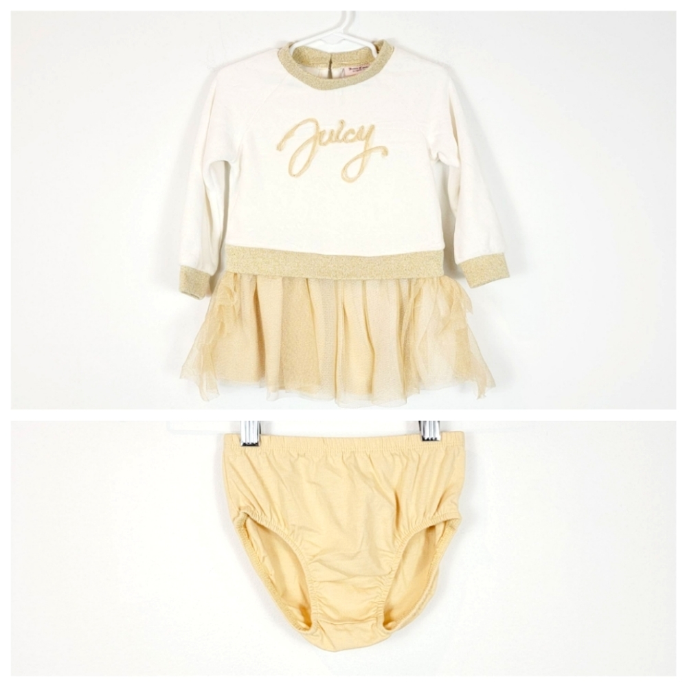 Juicy Couture 24M Baby Velour Dress Set a0204